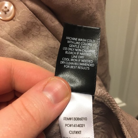 TAUPE JACQUARD BUTTON FRONT PEPLUM TANK - Picture 7 of 7